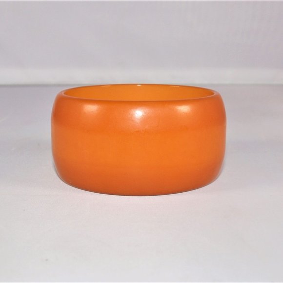 X-Wide Dark Butterscotch Vintage Bakelite Bangle - Picture 3 of 5